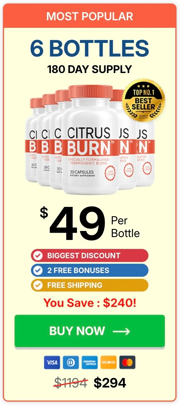CitrusBurn 6 bottles